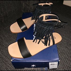 Splendid leather fringe sandals